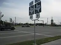 View southwest at FM 1640 and FM 2218 in Richmond