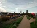 Ridgeway upper level looking towards Plumstead and Nathan Road exit. Close to the site of the Manor Ground arena