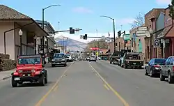 Railroad Avenue in Rifle looking north.