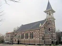 Image 17A Reformed church in Koudekerk aan den Rijn in the Netherlands in the 19th century (from Calvinism)