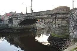 Ringsend Bridge from the west side of the Dodder looking southeast