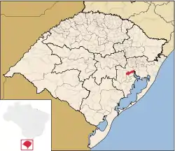 Location within Rio Grande do Sul