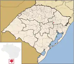 Monte Belo do Sul within the state of Rio Grande do Sul