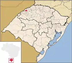 Location of Santo Cristo in Rio Grande do Sul