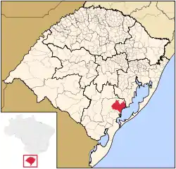 Location within Rio Grande do Sul