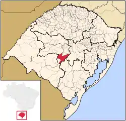 Location within Rio Grande do Sul