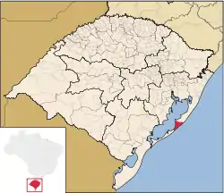 Location within Rio Grande do Sul