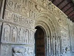 Portico of the church of Santa Maria de Ripoll.