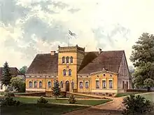 Schmenzin Manor around 1860, Alexander Duncker Collection