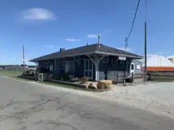 The former Erie Railroad depot in Rittman, now a restaurant.