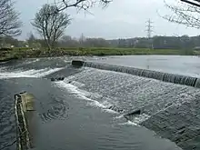 Image 25A weir on the River Calder, West Yorkshire (from River ecosystem)