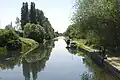 View of the River Lee Navigation flowing through the River Lee Country Park