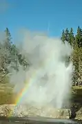 Eruption with rainbow, 2010