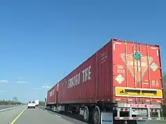 53 foot container turnpike doubles