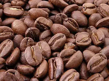 Roasted coffee beans