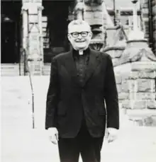 Robert Henle at Healy Hall, Georgetown University