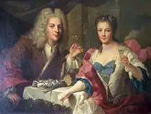 The Regent and the countess de Parabère, by Robert Tournières