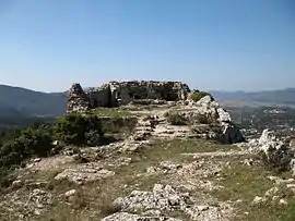 Ruins of St Sauveur Castle, in Rocbaron