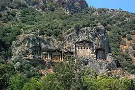 Lycian tombs in Fethiye