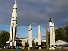 U.S. rockets at the Space & Rocket Center. Huntsville, Alabama.