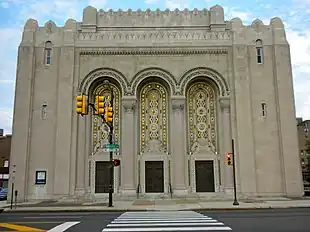 Facade mosaics (1927), Rodeph Shalom, Philadelphia.