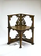 Corner chair, Rohlfs, 1898-1899, Dallas Museum of Art