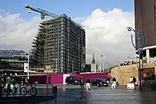 Roland Levinsky Building under construction.