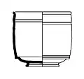 Profile drawing of form Dragendorff 30. 1st-2nd century AD