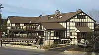 The original buildings in 2011, seen from Holy Cross Monastery