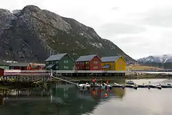 View of the harbor area of Lauvsnes