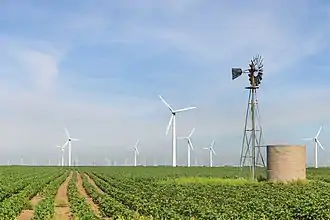 Image 5Roscoe Wind Farm: an onshore wind farm in West Texas near Roscoe (from Wind power)