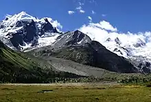 Piz Roseg above the Val Roseg