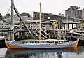 Fullscale navigable reconstructions of original ships are built at Museumsøen