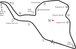 map of the track