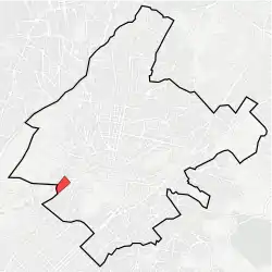 Location within Athens