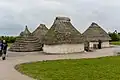 Reconstructed buildings at Stonehenge