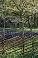 Roundpole fence in Estonian Open Air Museum, Estonia