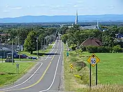 Quebec Route 279 at Saint-Gervais.