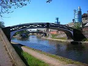 Two roving bridges at Smethwick Junction, 1828