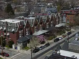 Rowhouses on 48th Street between Cedar and Walton Streets