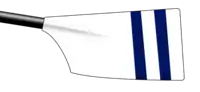 Image showing the rowing club's blade colours