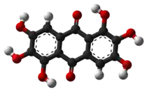 Ball-and-stick model of rufigallol