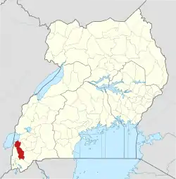 District location in Uganda