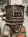 Homemade diving helmet used in smuggling operations during prohibition