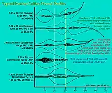 Wound profiles of Russian small-arms ammunition compiled by Martin Fackler on behalf of the U.S. military