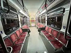 2007 New Flyer D40LF interior (35 seats)