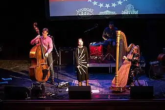 Acuff full band at Folk Fest, January 2018