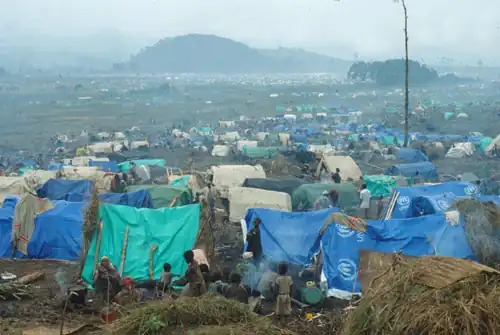 Image 7Rwandan refugee camp in Zaire.