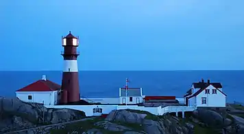 Evening view of the lighthouse