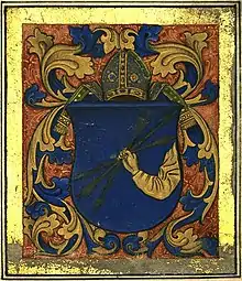 Coat-of-arms of János Lászai (1489)